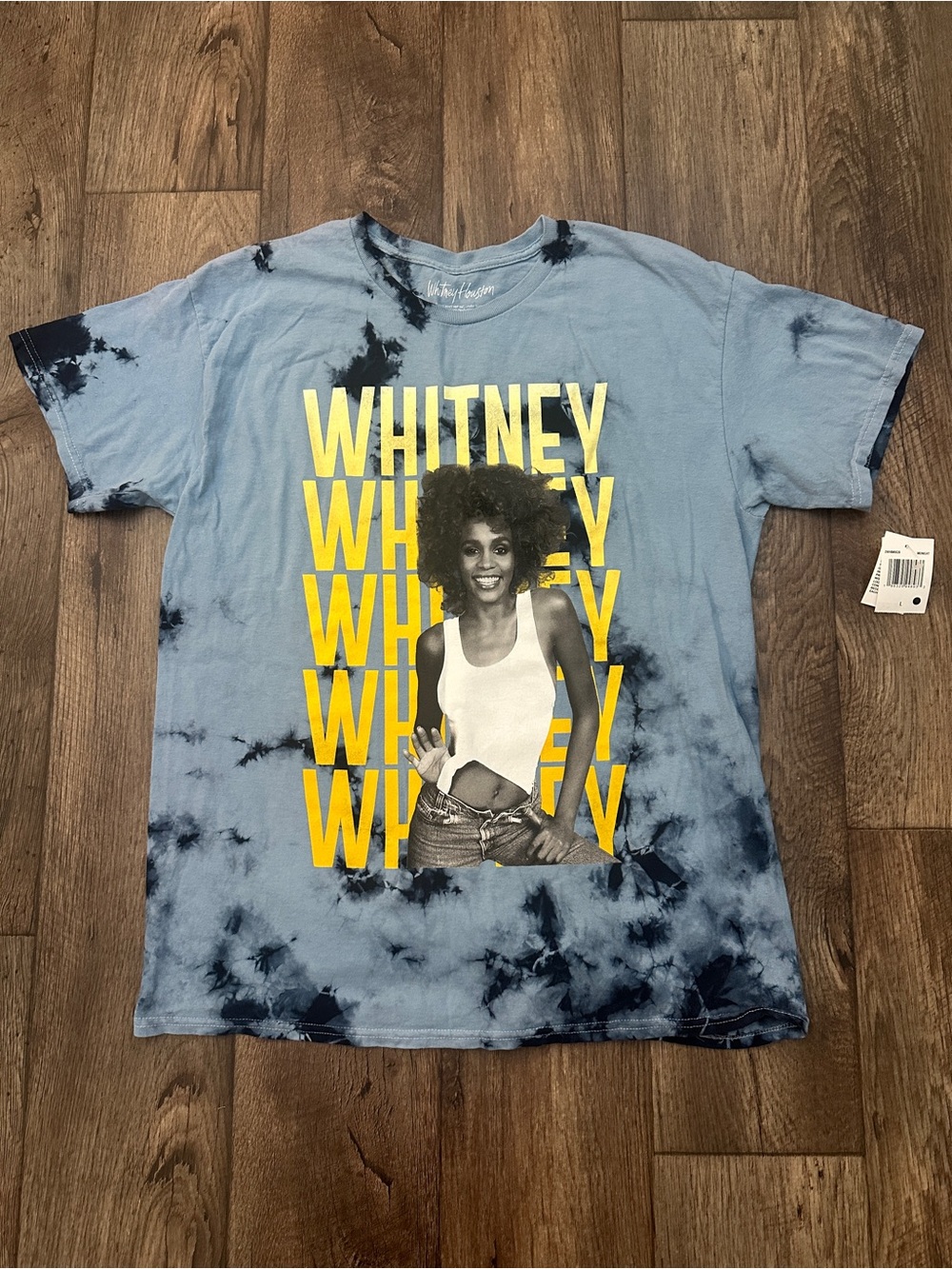 Whitney Houston 100% Cotton T Shirt Women’s Size L Blue